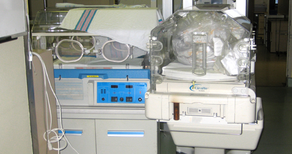 Donated incubator for neonatal care unit